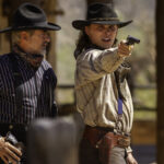 Dermot Mulroney with Blaine Maye in LONG SHADOWS photo by Tiiu Loigu 1