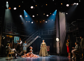 A Murder Most Stylish: Asolo Rep Cracks Open a Christie Classic The Cast of A Mirror Crackd_Photo byAdrianVanStee